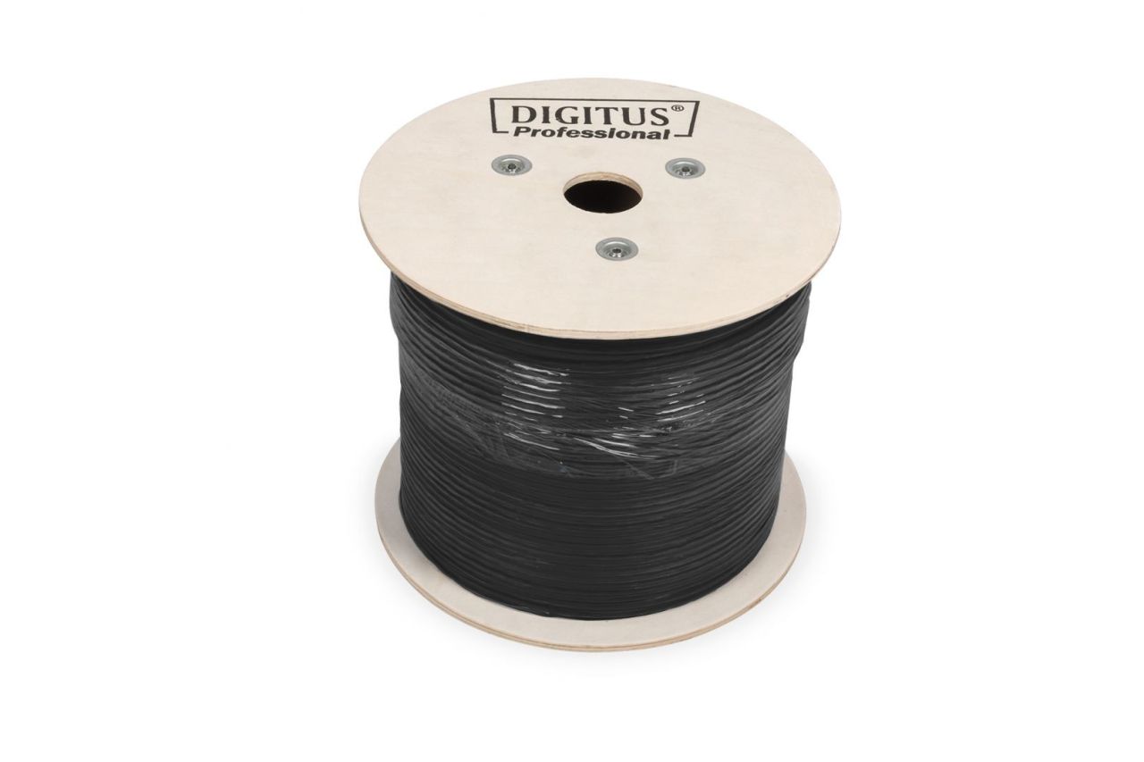 Digitus CAT6 U-UTP Installation Cable 500m Black Digitus CAT6 U-UTP Installation Cable 500m Black