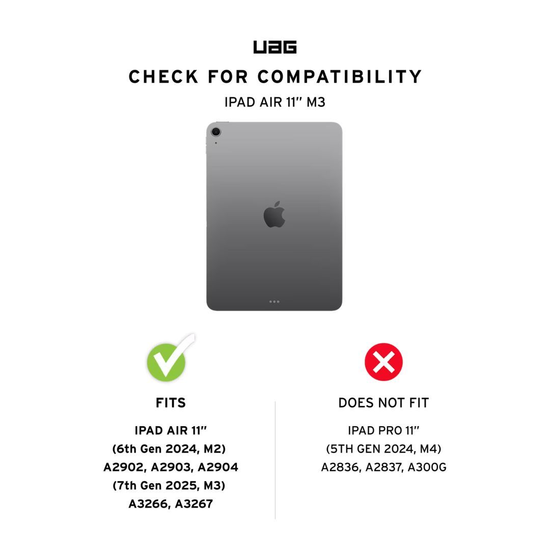 UAG Scout Plus case for iPad Air 11" (2024/2025) Ash UAG Scout Plus case for iPad Air 11" (2024/2025) Ash