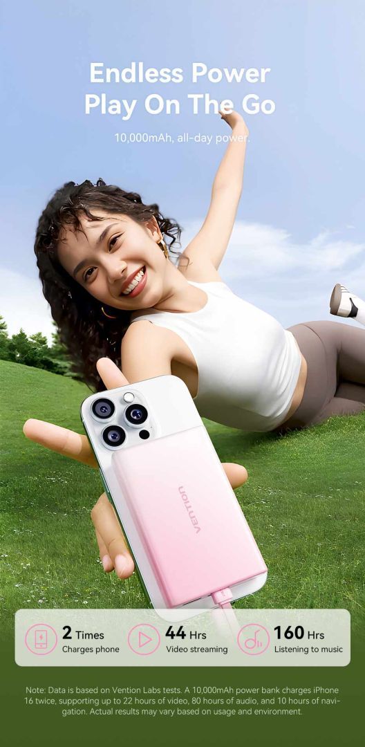 Vention 10000mAh Power Bank Gradient Blue