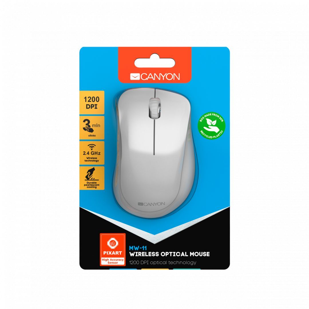 Canyon CNE-CMSW11W Wireless mouse White Canyon CNE-CMSW11W Wireless mouse White