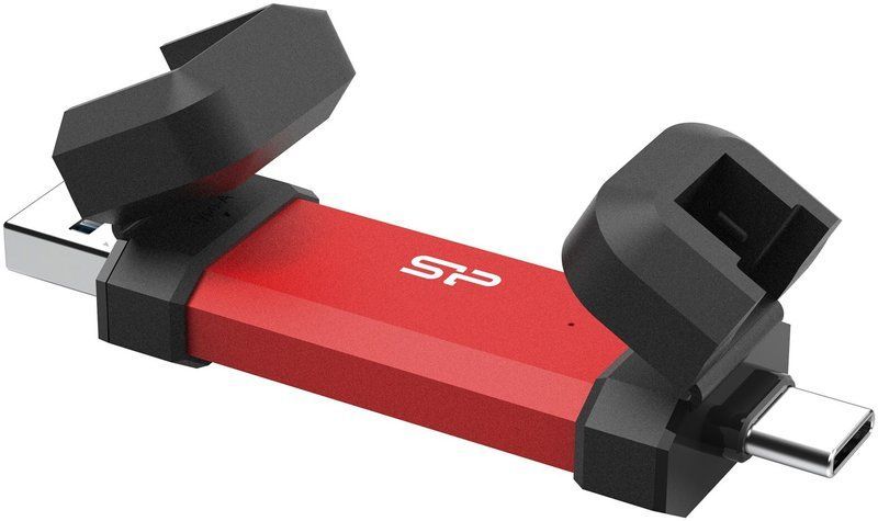Silicon Power 500GB USB-C/USB3.2 DS72 Red Silicon Power 500GB USB-C/USB3.2 DS72 Red