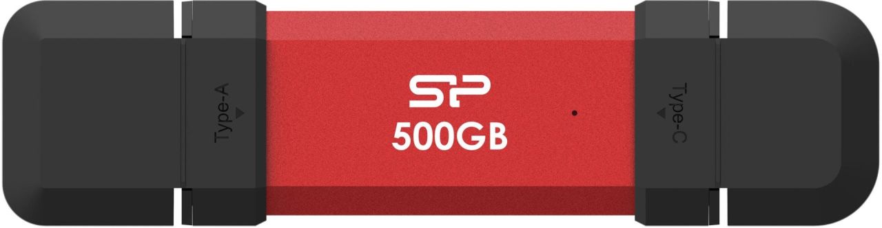 Silicon Power 500GB USB-C/USB3.2 DS72 Red Silicon Power 500GB USB-C/USB3.2 DS72 Red