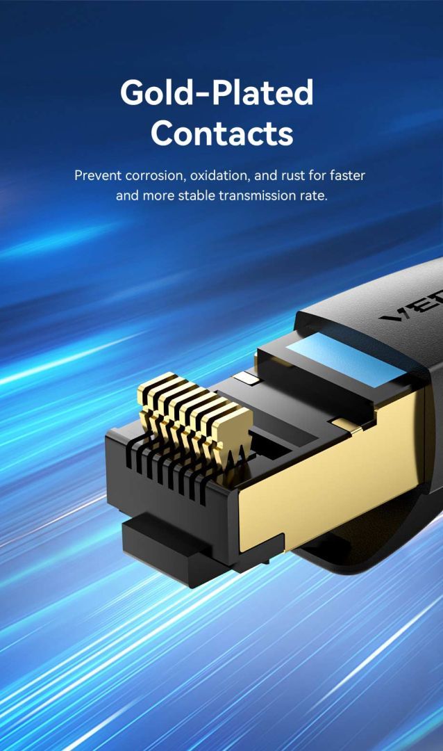 Vention CAT8 S-FTP Patch Cable 3m Black Vention CAT8 S-FTP Patch Cable 3m Black