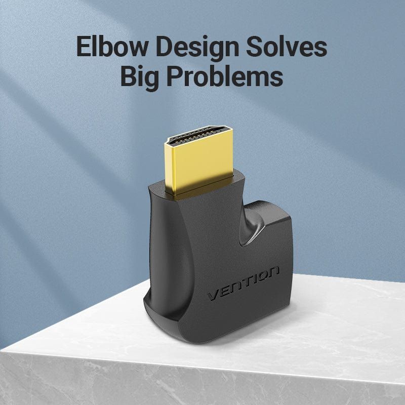 Vention HDMI 270 Degree Male to Female Vertical Flat Adapter Black