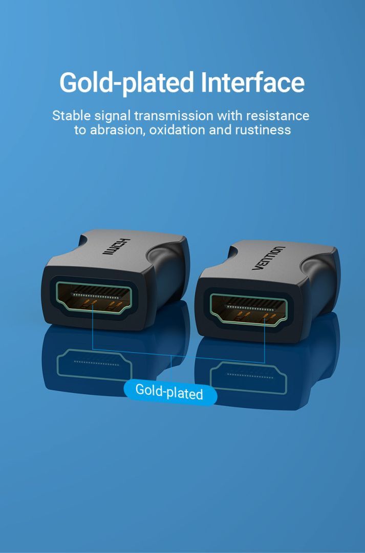 Vention HDMI Female to Female Coupler Adapter Black