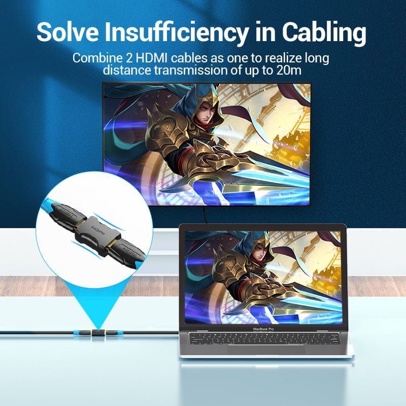 Vention HDMI Female to Female Coupler Adapter Black