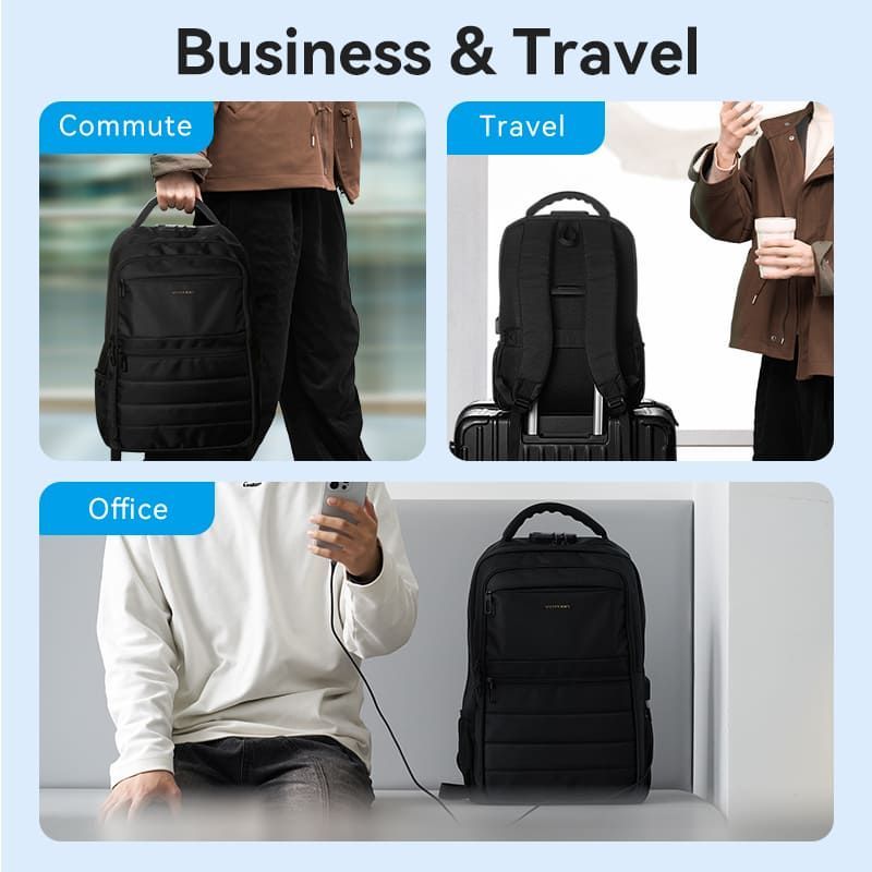 Vention KRK 20l BK waterproof Laptop Backpack 17" Black