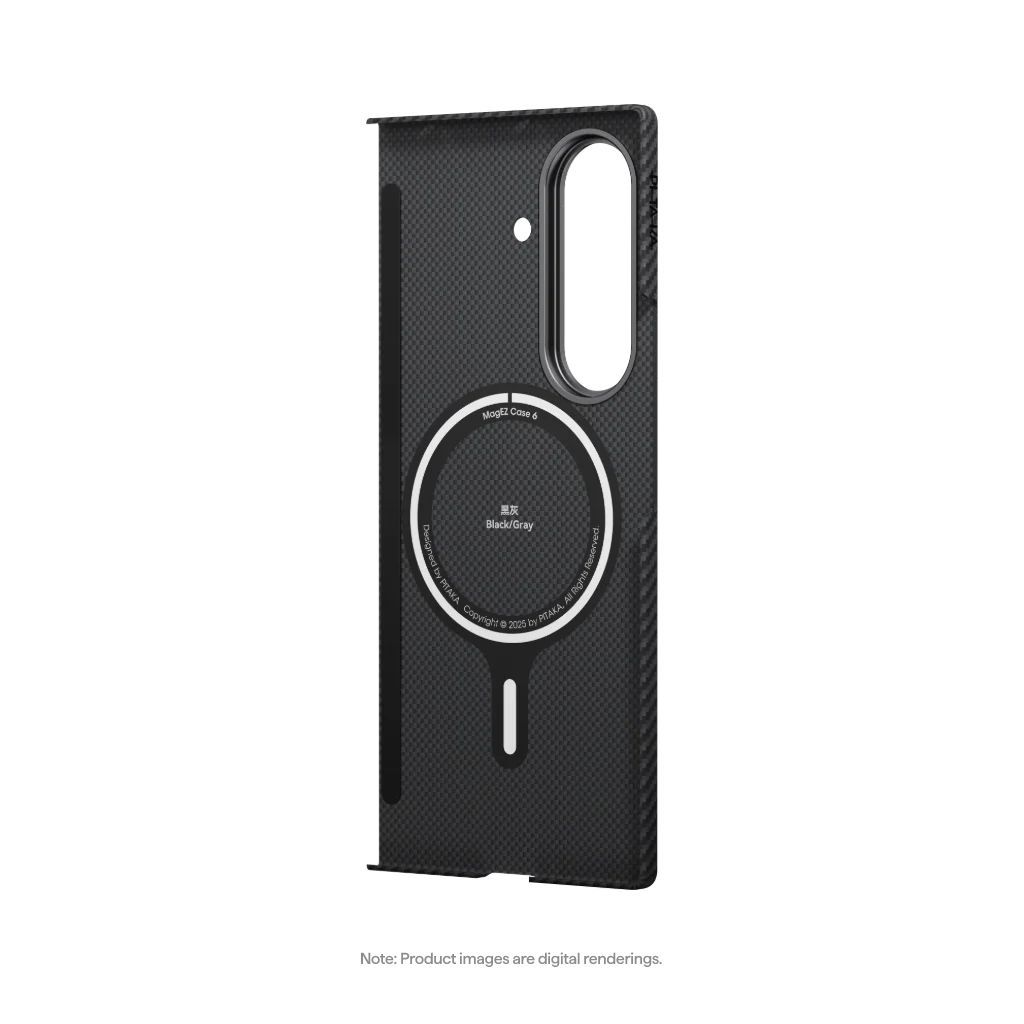 Pitaka Ultra-Slim Case for Samsung Galaxy Z Fold 7 Black/Grey