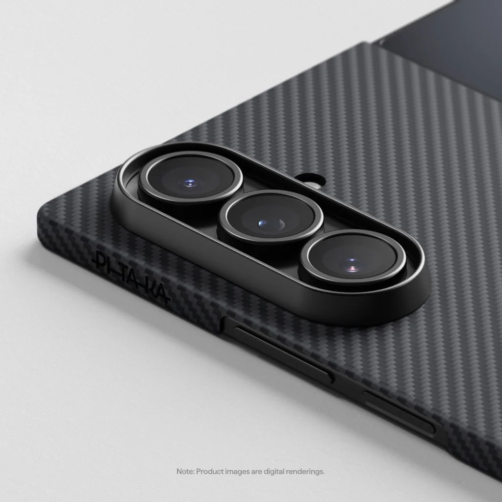 Pitaka Ultra-Slim Case for Samsung Galaxy Z Fold 7 Black/Grey