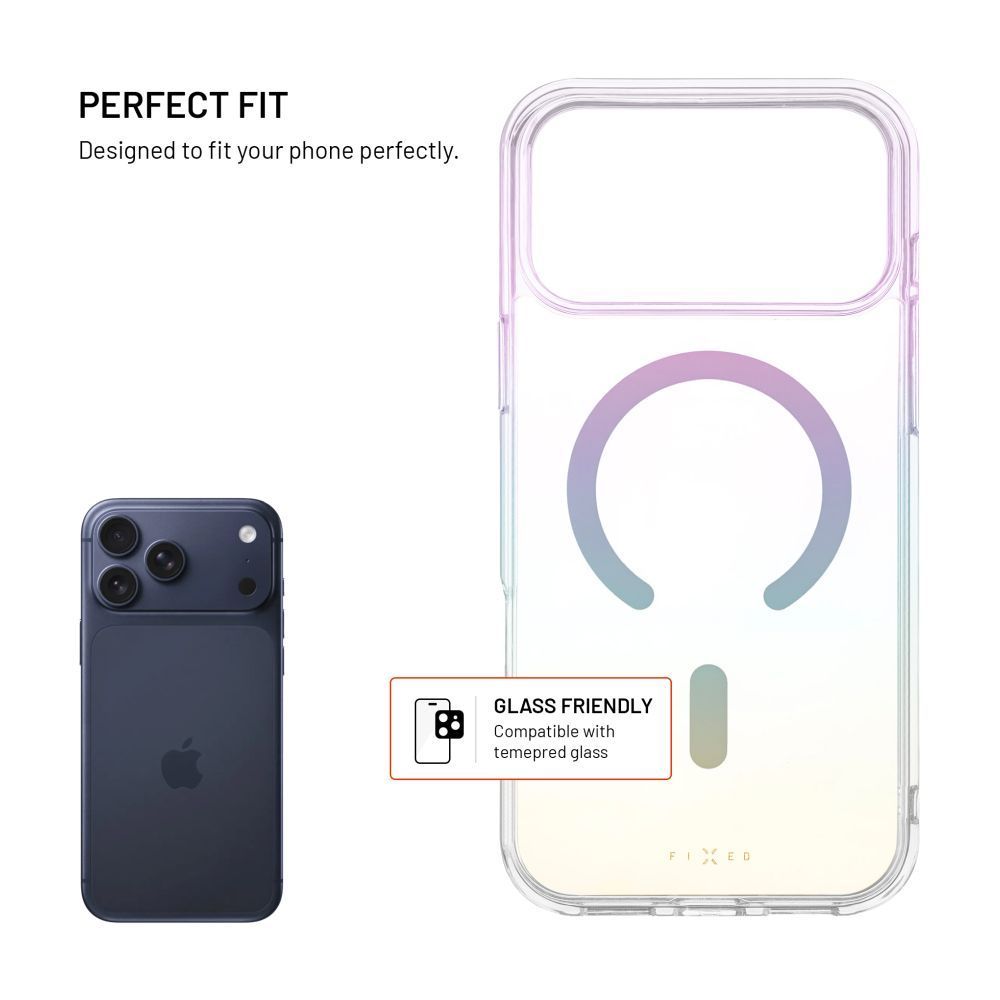FIXED MagRainbow telefontok Apple iPhone 17 Pro Max készülékhez, szivárvány színű