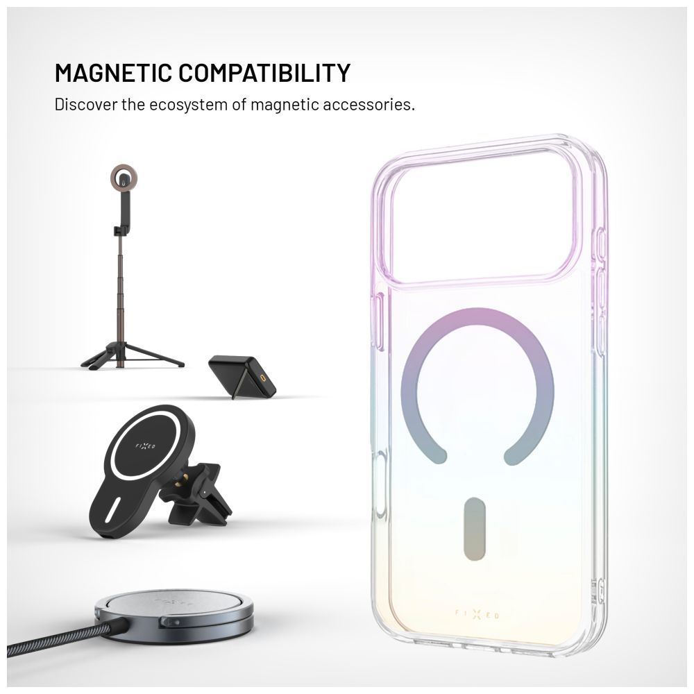 FIXED MagRainbow telefontok Apple iPhone 17 Pro Max készülékhez, szivárvány színű