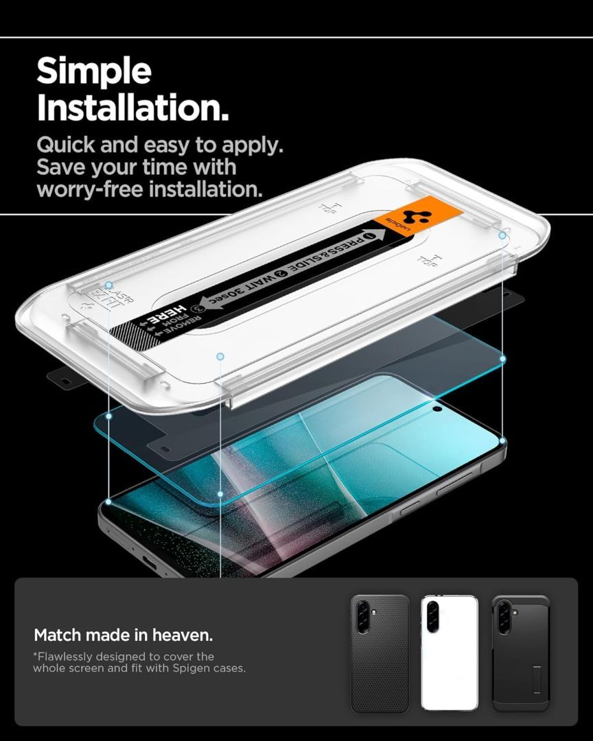 Spigen Glass tR EZ Fit 2 Pack Samsung Galaxy A36 5G Tranparency Spigen Glass tR EZ Fit 2 Pack Samsung Galaxy A36 5G Tranparency