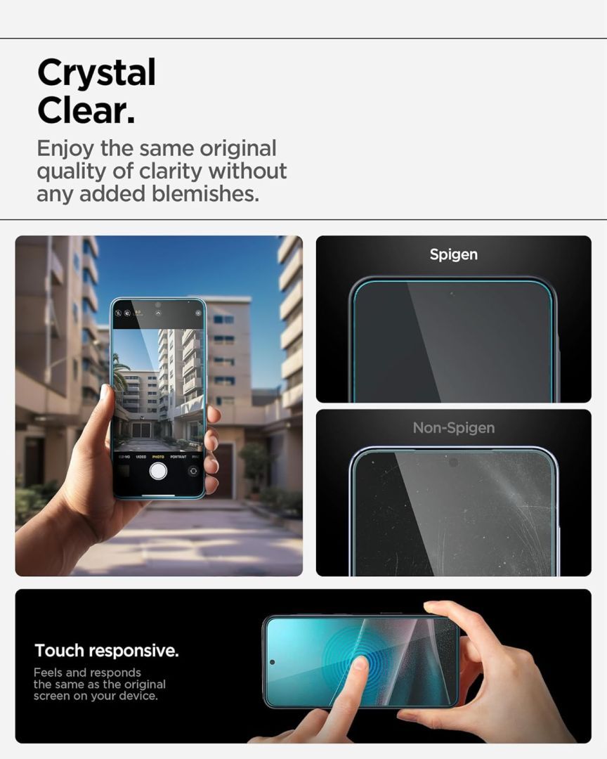 Spigen Glass tR EZ Fit 2 Pack Samsung Galaxy A36 5G Tranparency Spigen Glass tR EZ Fit 2 Pack Samsung Galaxy A36 5G Tranparency