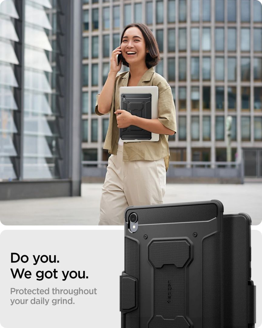 Spigen Rugged Armor Pro case for Samsung Galaxy Tab S11 Black