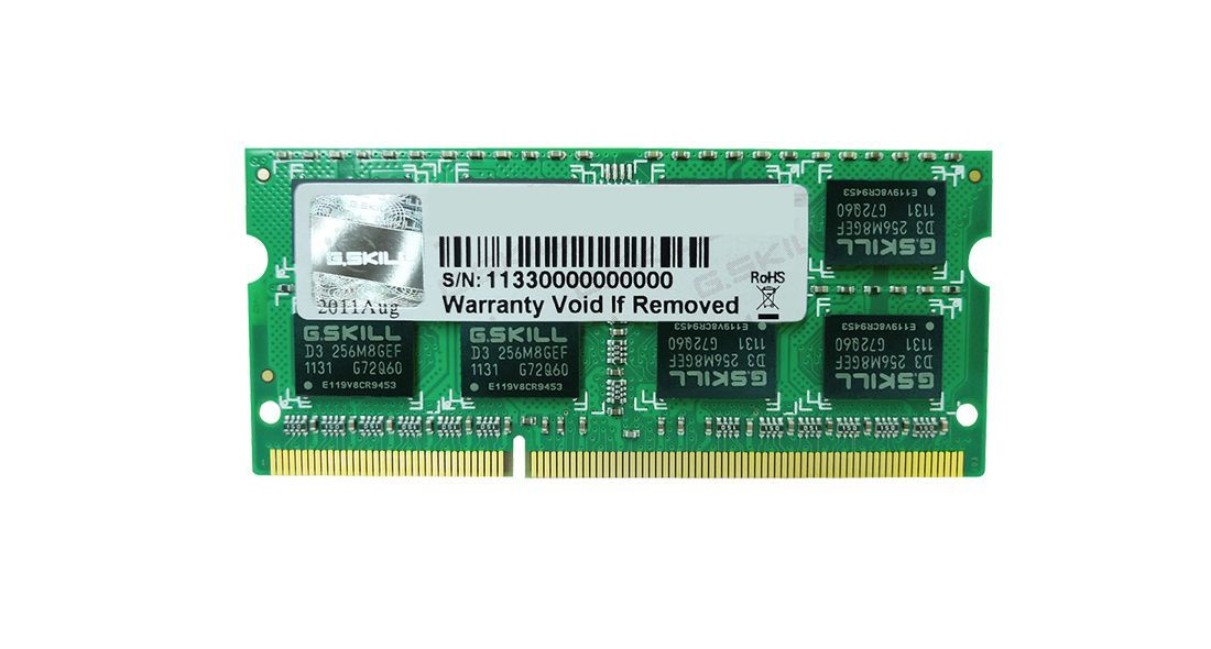 G.SKILL 8GB DDR3 1600MHz SODIMM for Mac G.SKILL 8GB DDR3 1600MHz SODIMM for Mac