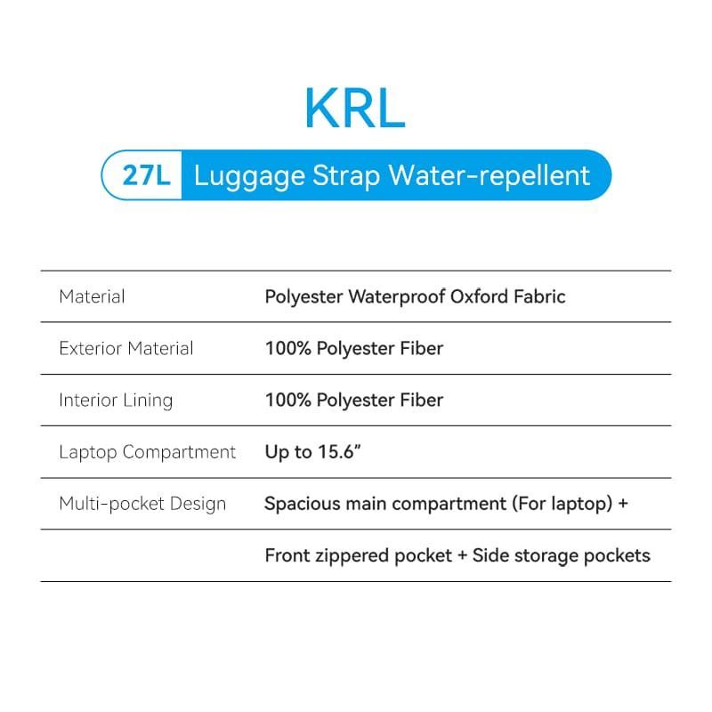 Vention KRL 27l BK waterproof Laptop Backpack 17" Black