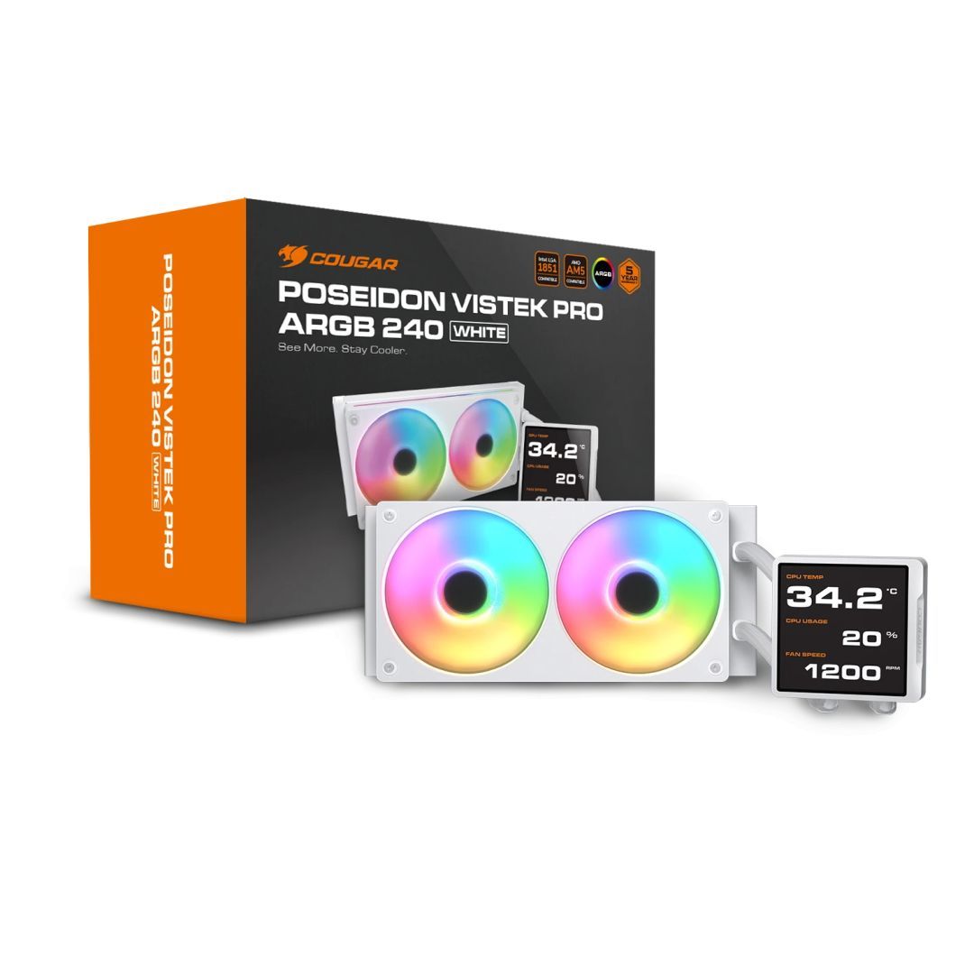 Cougar Poseidon Vistek Pro ARGB 240 White Cougar Poseidon Vistek Pro ARGB 240 White