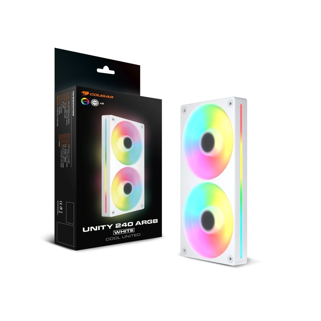 Cougar Unity 240 ARGB White Cougar Unity 240 ARGB White