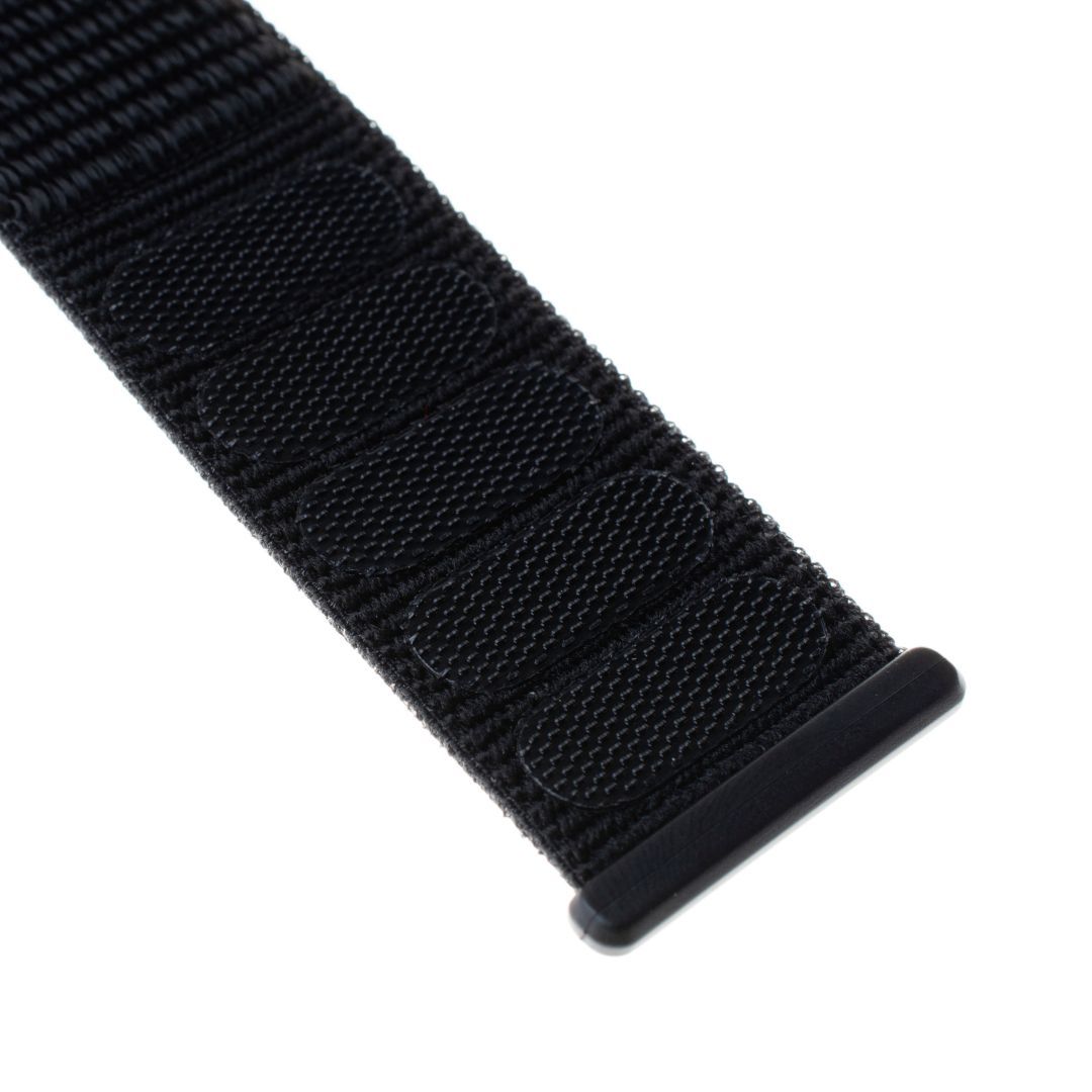FIXED Nylon Strap for Apple Watch 42/44/45mm, Fekete, Okosóra kiegészítő