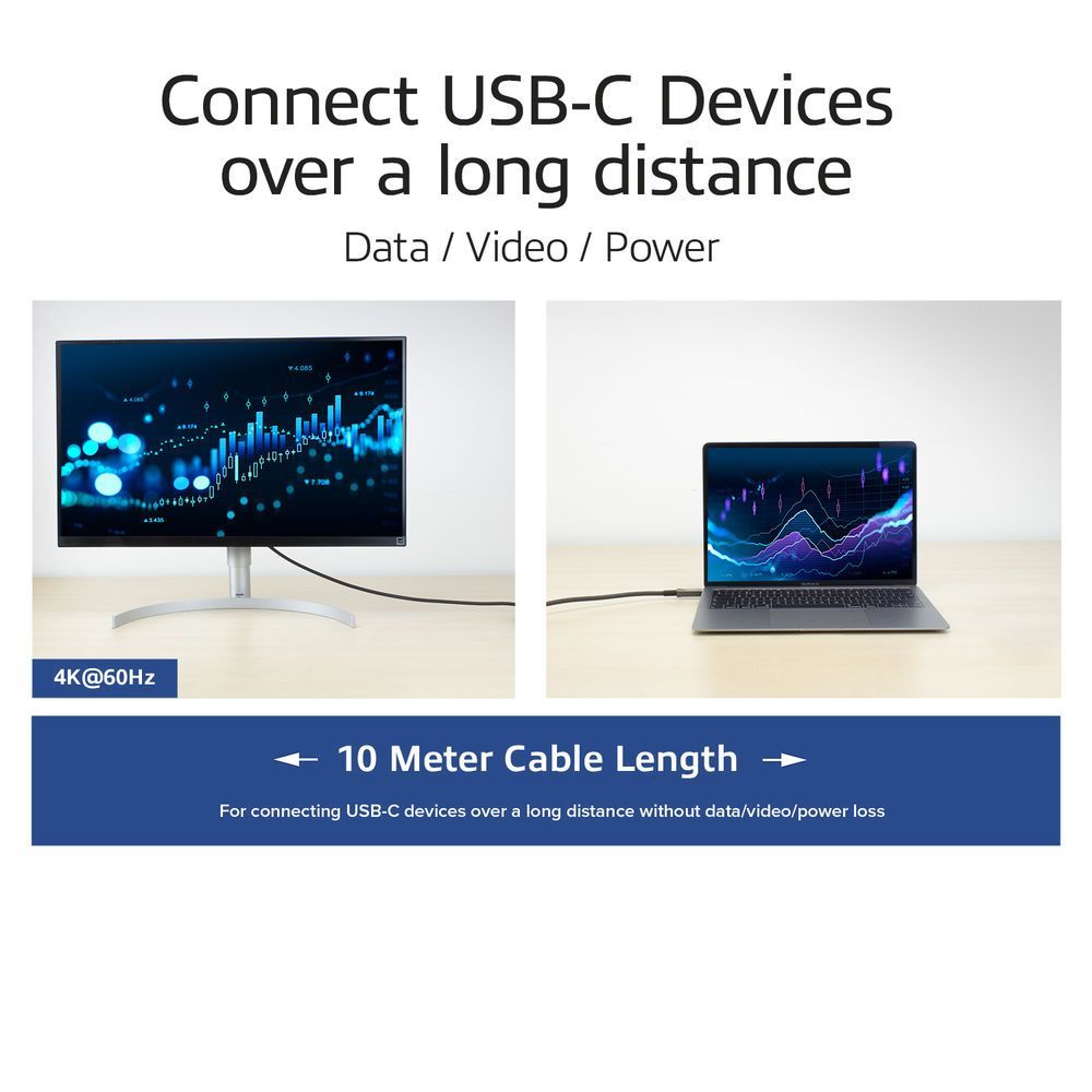 ACT USB-C 3.2 Gen2 Active Optical Cable (AOC) connection cable 10m Black ACT USB-C 3.2 Gen2 Active Optical Cable (AOC) connection cable 10m Black