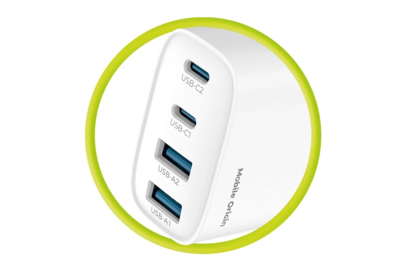 Mobile Origin 40W GaN Wall Charger PW22 2x USB-C+2x USB-A White