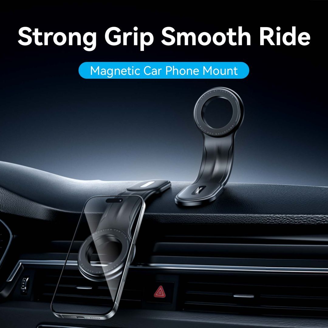 Vention Magnetic Car Phone Mount Black Vention Magnetic Car Phone Mount Black