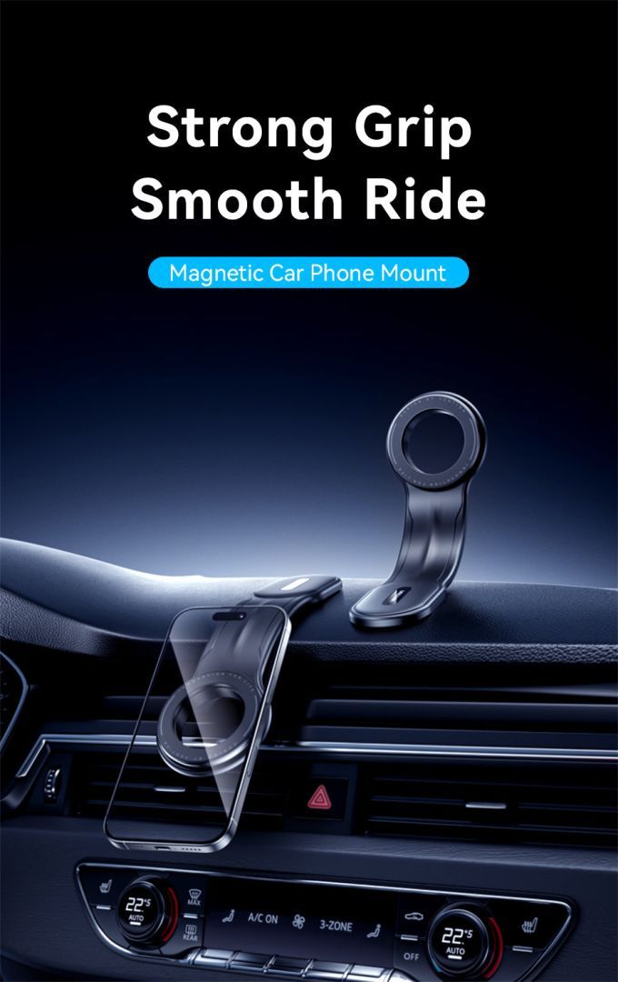 Vention Magnetic Car Phone Mount Black Vention Magnetic Car Phone Mount Black