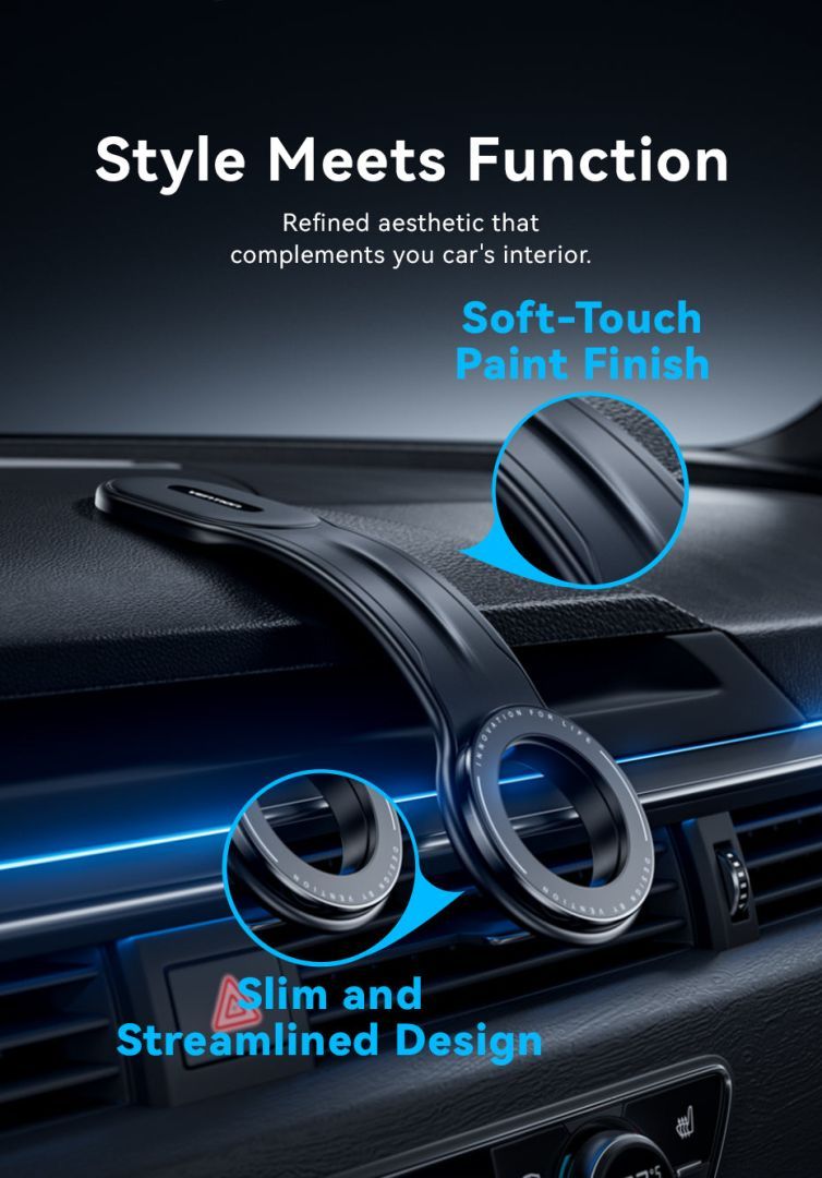 Vention Magnetic Car Phone Mount Black Vention Magnetic Car Phone Mount Black