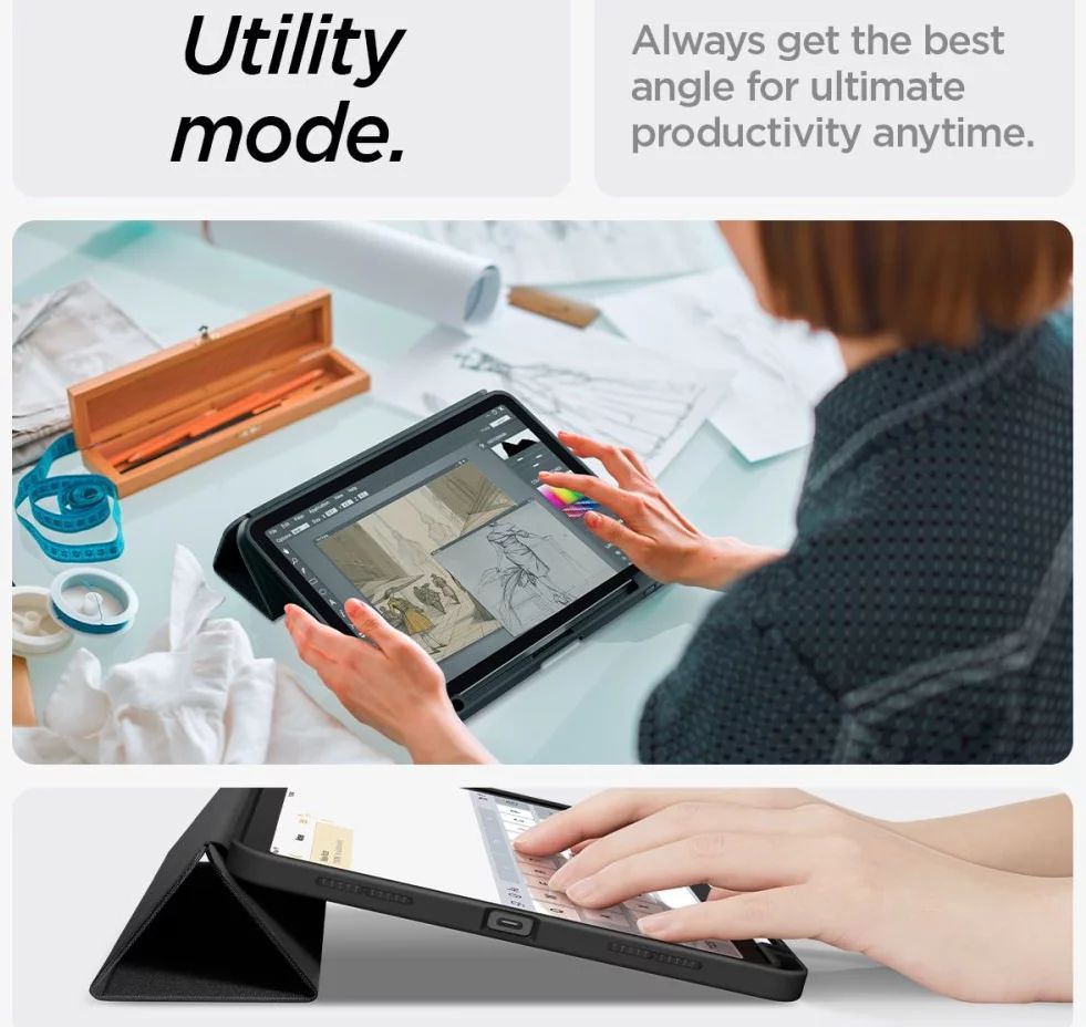 Spigen Urban Fit iPad Air 11" 2024 Black Spigen Urban Fit iPad Air 11" 2024 Black