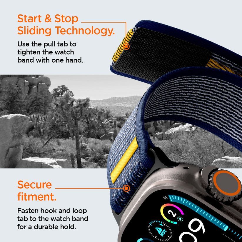 Spigen Athlex Air Active Band for Apple Watch 49mm/46mm/45mm/44mm Active Navy