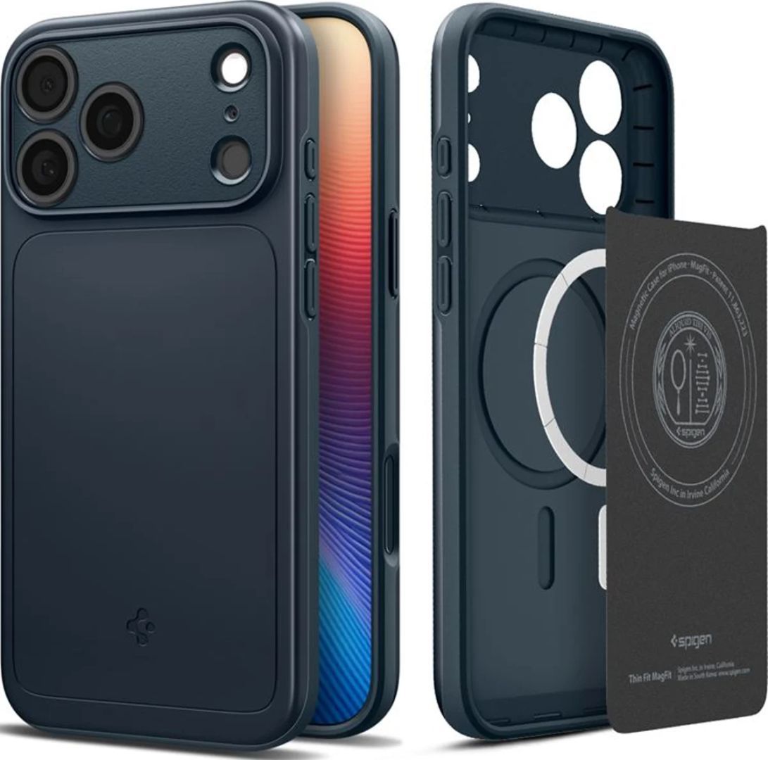 Spigen Thin Fit MagSafe case for iPhone 17 Pro Max Metal Slate