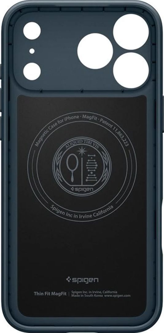 Spigen Thin Fit MagSafe case for iPhone 17 Pro Max Metal Slate