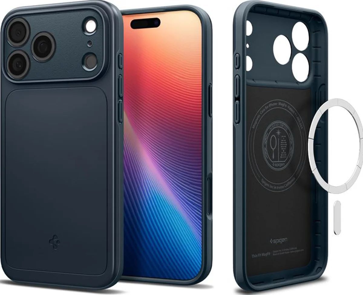 Spigen Thin Fit MagSafe case for iPhone 17 Pro Max Metal Slate