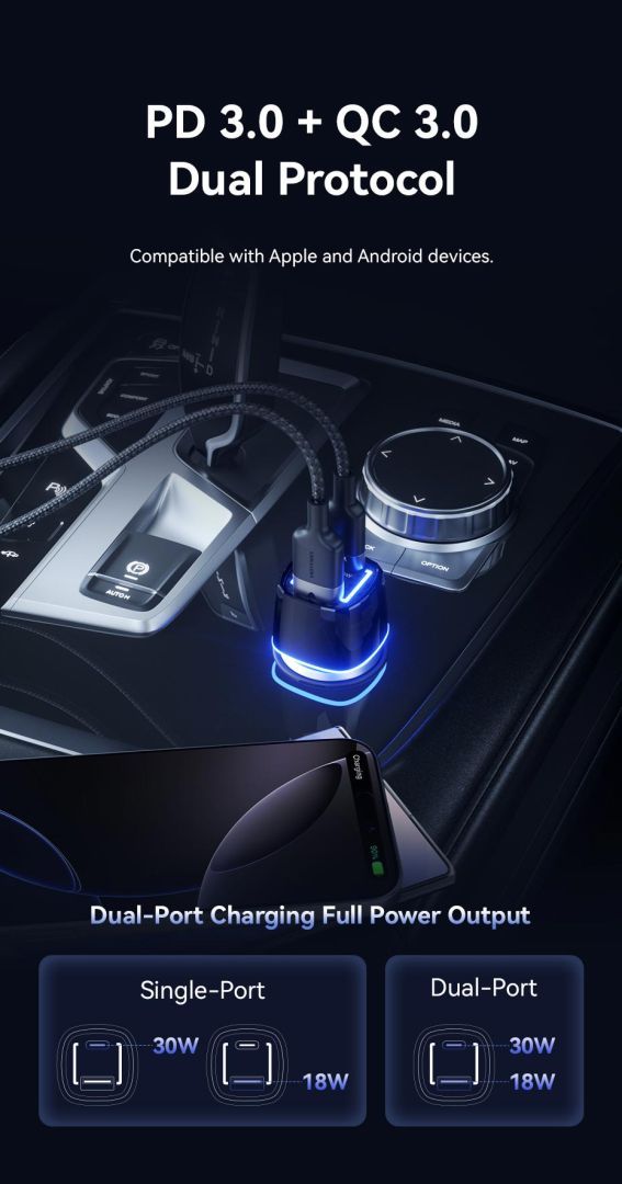 Vention Car Charger Black Vention Car Charger Black