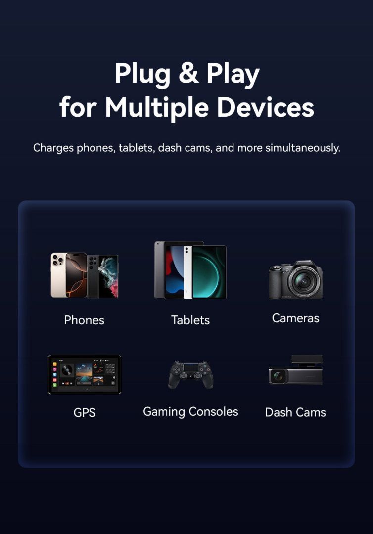 Vention Car Charger Black Vention Car Charger Black