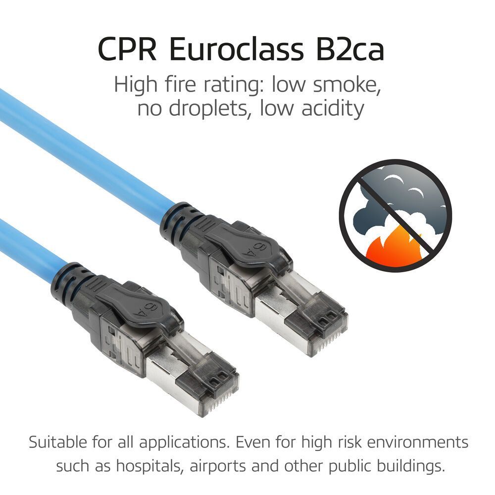 ACT CAT6A S-FTP Patch Cable 20m Blue