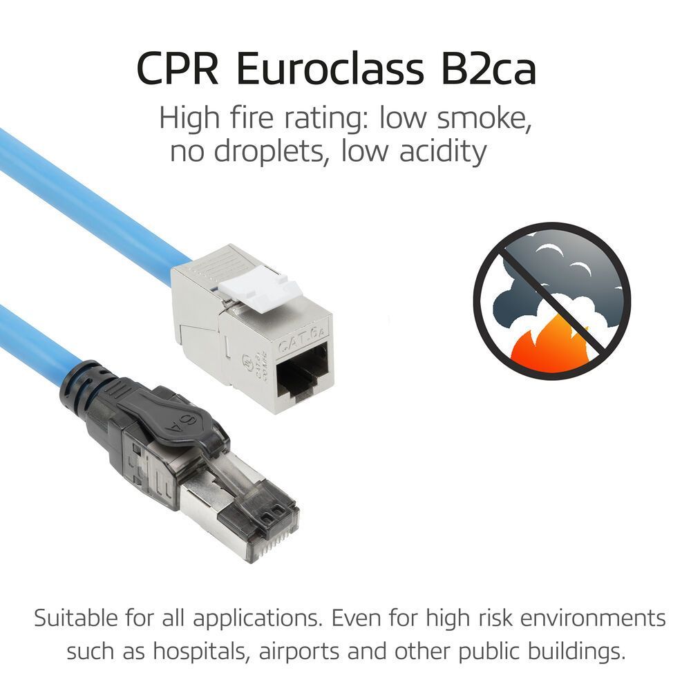 ACT CAT6A S-FTP Patch Cable 20m Blue