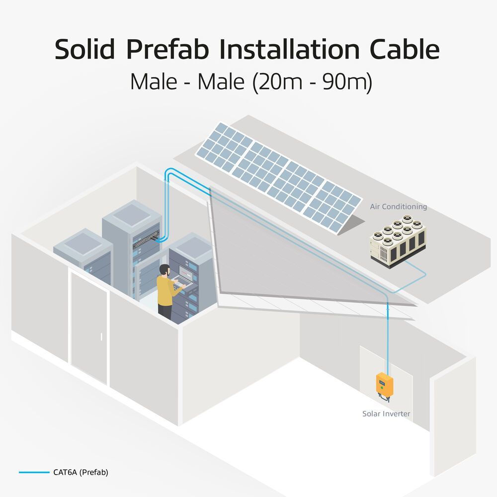 ACT CAT6A S-FTP Patch Cable 25m Blue