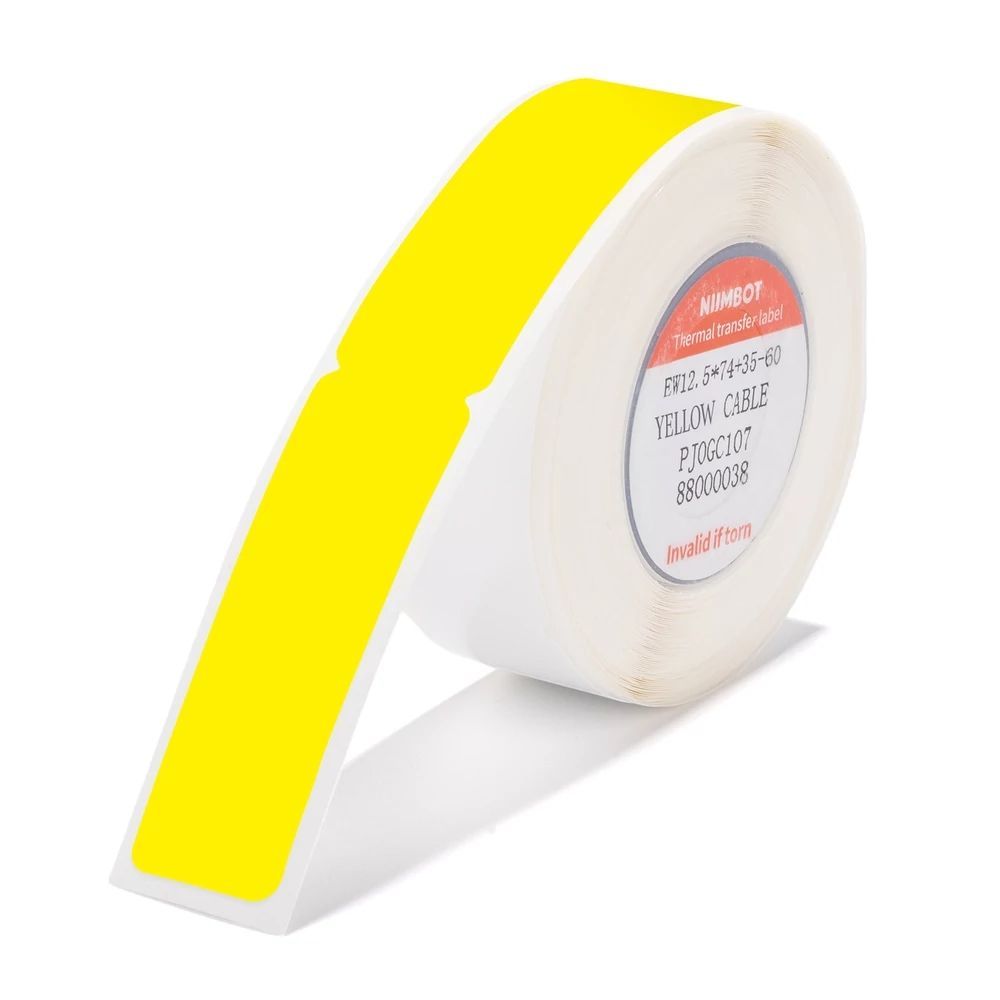 NIIMBOT T12.5*74+35-60 Thermal label Yellow NIIMBOT T12.5*74+35-60 Thermal label Yellow