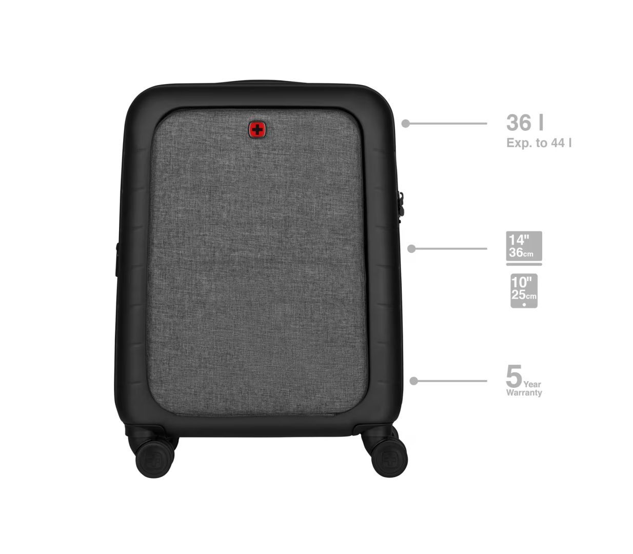 Wenger Syntry Carry-On Case with Laptop Compartment Black