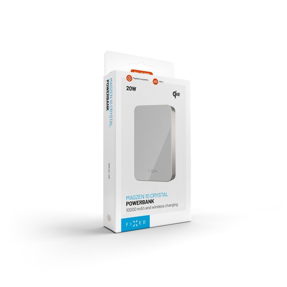 FIXED MagZen 10 Oi2 10000 mAh külső akkumlátor, titán