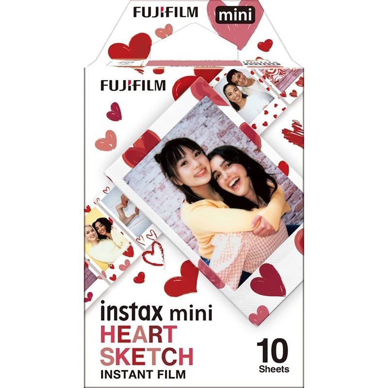 Fujifilm Instax Mini Film Glossy Heart Sketch 10db Fujifilm Instax Mini Film Glossy Heart Sketch 10db