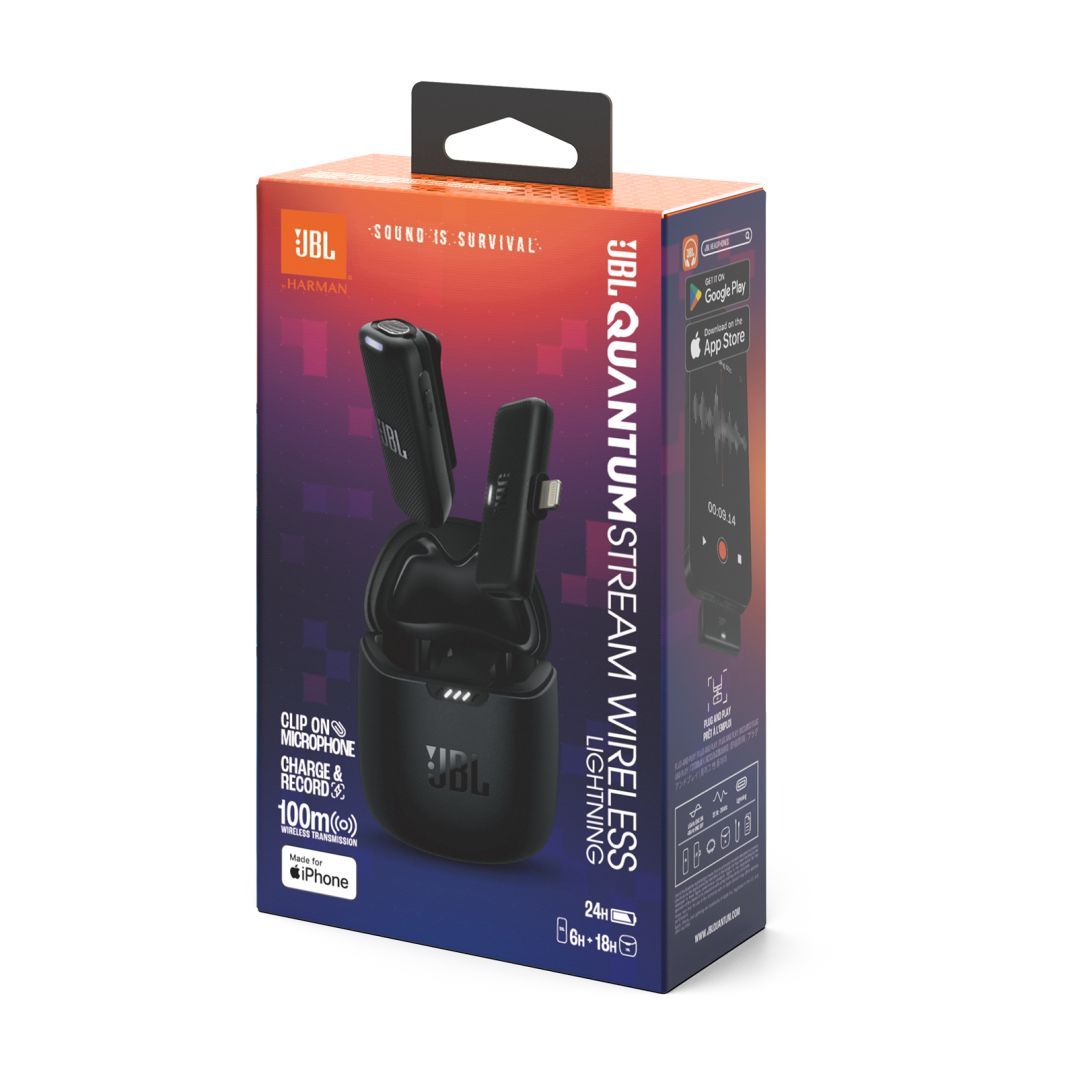 JBL Quantum Stream Wireless Lightning Microphone Black JBL Quantum Stream Wireless Lightning Microphone Black