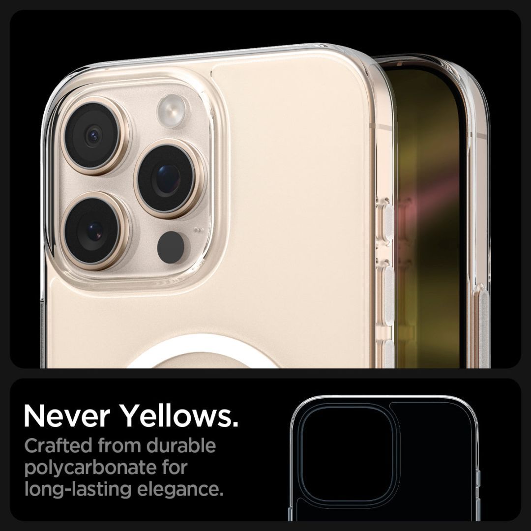 Spigen Thin Fit T MagSafe case for iPhone 16 Pro Clear White