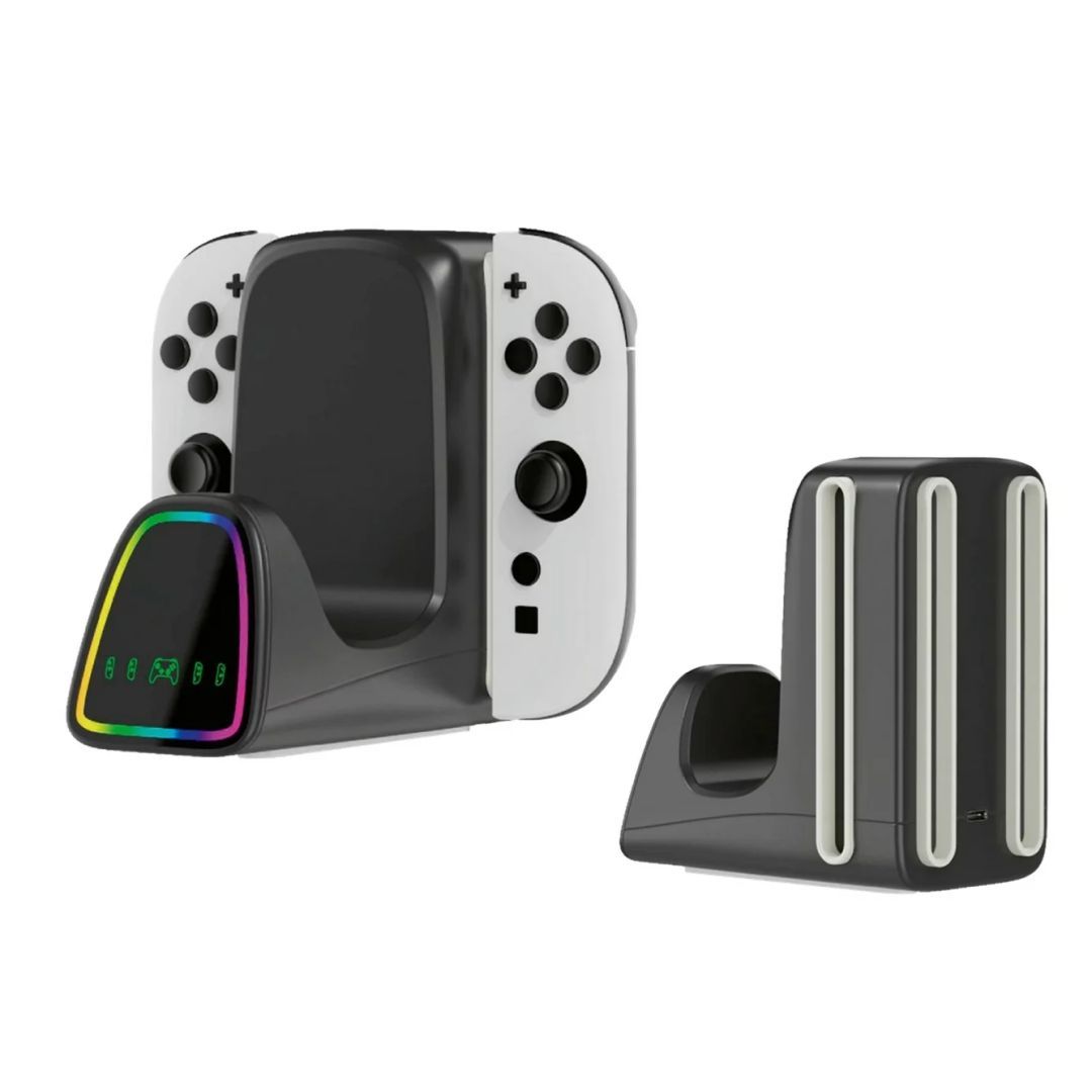 Nacon Quadpro RGB Charger for Nintendo Switch2 Nacon Quadpro RGB Charger for Nintendo Switch2