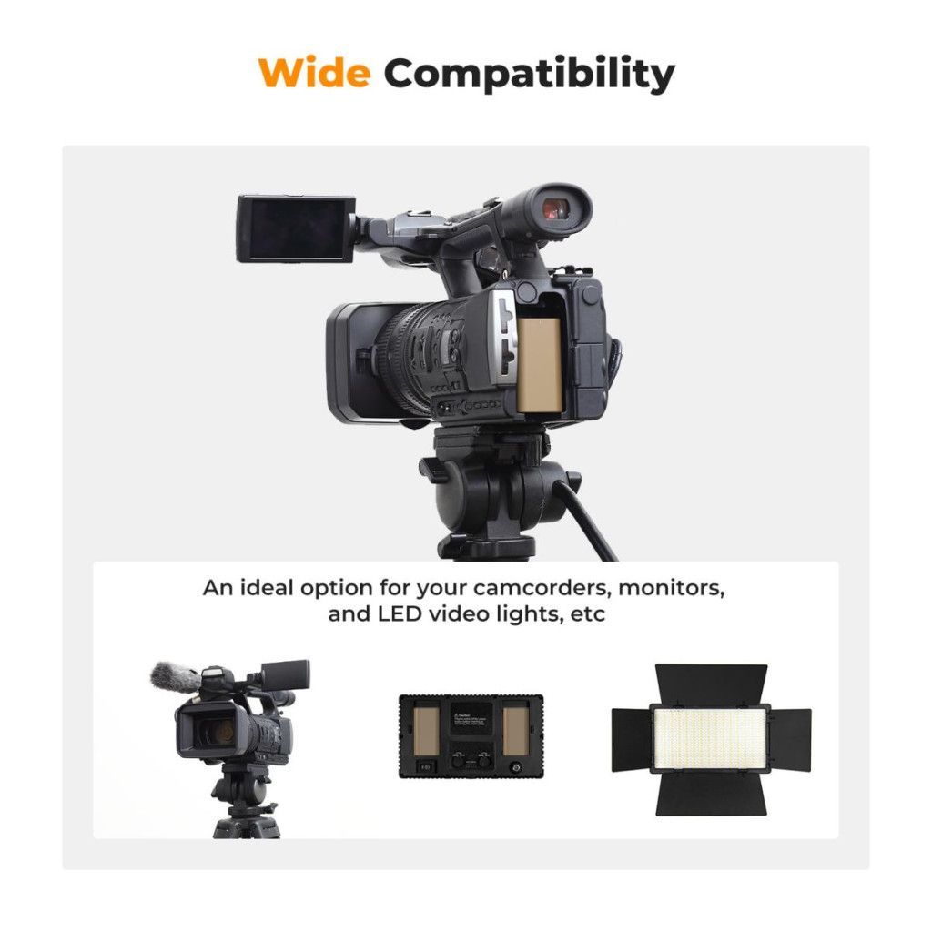 K&F Concept K&F Concep NP-F550 akkumulátor 3500mAh USB-C csatlakozóval K&F Concept K&F Concep NP-F550 akkumulátor 3500mAh USB-C csatlakozóval