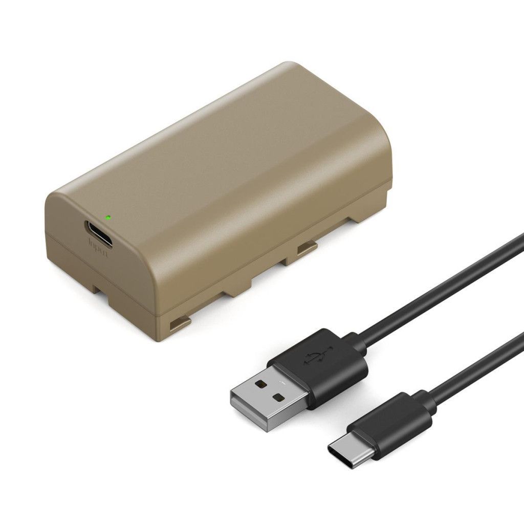 K&F Concept K&F Concep NP-F550 akkumulátor 3500mAh USB-C csatlakozóval K&F Concept K&F Concep NP-F550 akkumulátor 3500mAh USB-C csatlakozóval