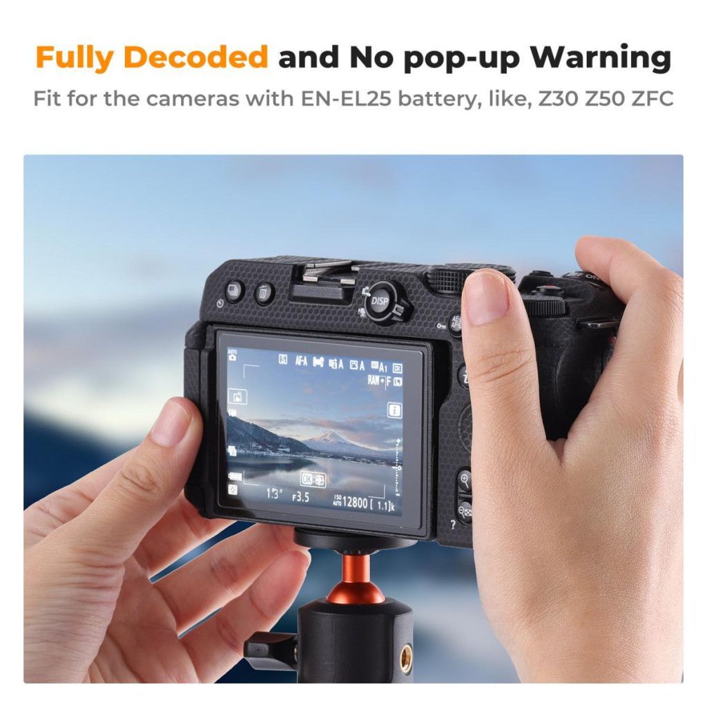 K&F Concept EN-EL25 akkumulátor 1250mAh USB-C csatlakozóval