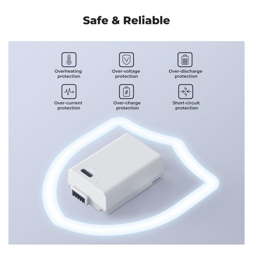 K&F Concept EN-EL25 akkumulátor 1250mAh USB-C csatlakozóval