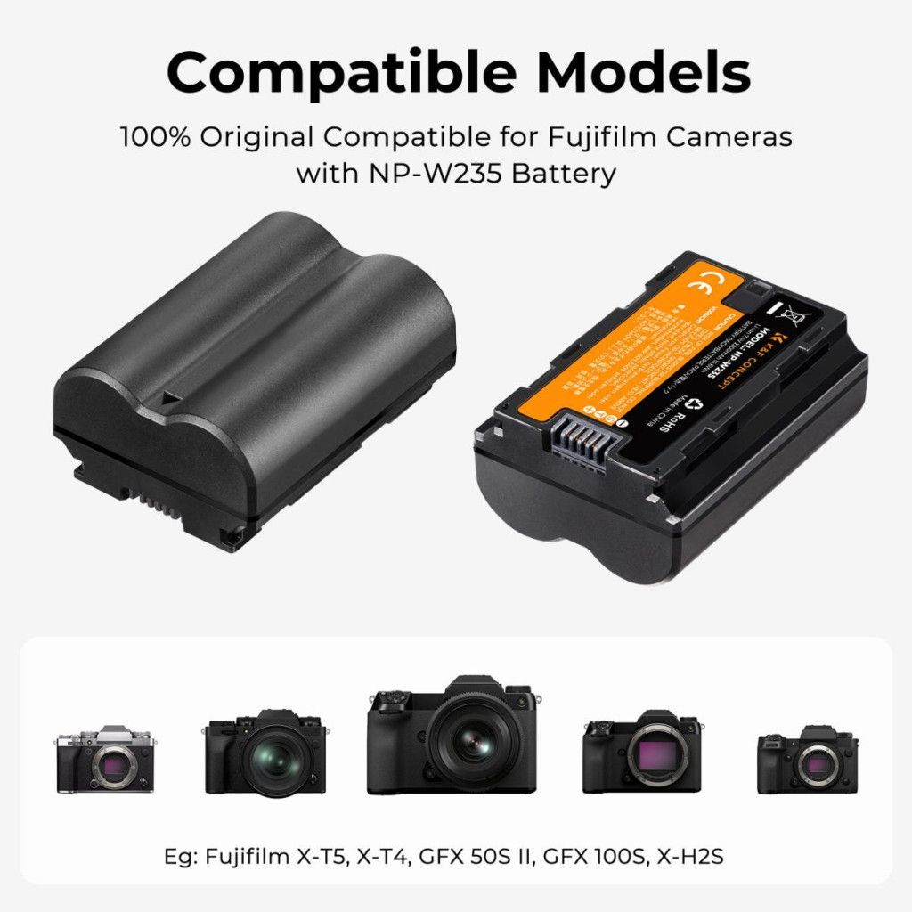 K&F Concept NP-W235 akkumulátor 2200mAh K&F Concept NP-W235 akkumulátor 2200mAh